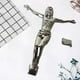 thumbnail image 3 of Figura religiosa de Cristo Santo Jesús Colección Arte Pared Cruz Accesorios Regalo Plata, 3 of 8