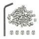 thumbnail image 1 of Uxcell 1/4-20x1/4" Tornillos de cabeza ciega de socket hexagonal 50Pcs con llave de punto de copa, 1 of 7