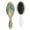 White-376, variant on Floral and Bee Artwork Hair Brush, Retro Tropical Flower Detangling Paddle Brush with Artistic Watercolor Pattern