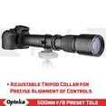 thumbnail image 5 of Opteka 500mm f/8 Telephoto Lens For Nikon 1 J4 J3 J2 J1 V3 V2 V1 S2 S1 AW1, 5 of 10