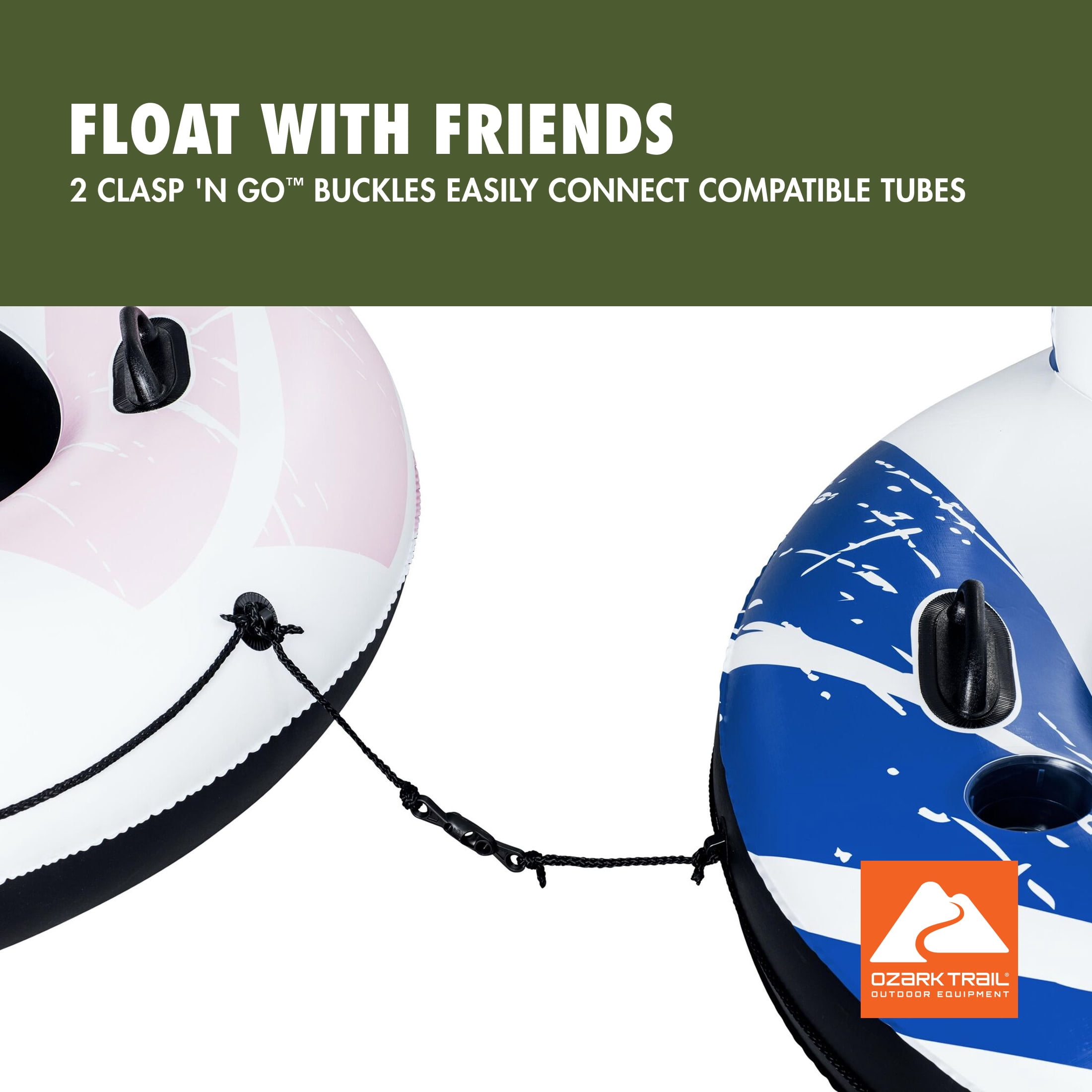 Ozark Trail Rapid Rider Double 2-Person River Tube 7'10.5"