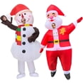 thumbnail image 3 of Halloween Cosplay Mascot Funny Inflatable Costume Santa Claus Christmas Snowman Tree Christmas Carnival Party, 3 of 4