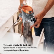 Shark Rocket Ultra-Light Corded Stick Vacuum, Carpet and Hardfloors, Pet Friendly, with Swivel Steering, HV301 Gray/Orange