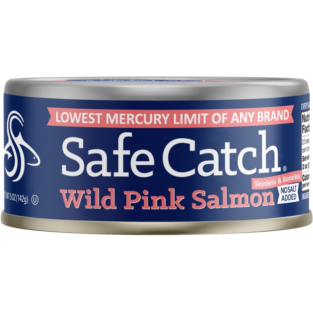 Safe Catch Wild Pink Salmon, No Salt Added, 5 oz can