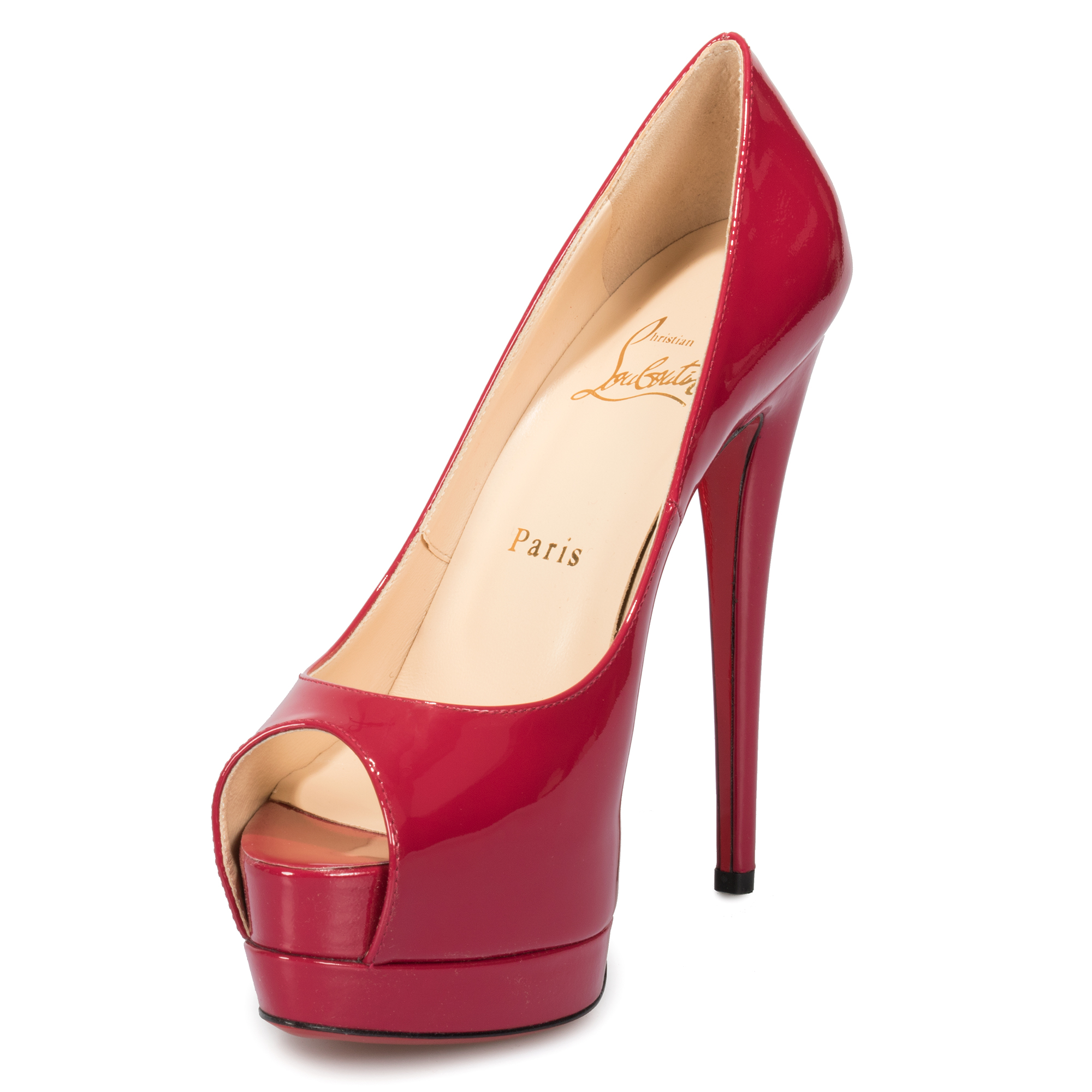 christian louboutin palais royal peep toe platform pumps