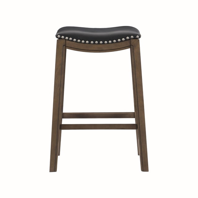 Topline Home Furnishings Pub Height Stool, Faux Leather