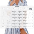 thumbnail image 3 of FDGIU Women's V Neck Striped Ruffle Short Sleeve Tiered A Line Mini Dress, Casual Summer Swing Babydoll Short Dress, 3 of 7