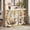 White Gold, variant on Tribesigns 3-Tier Console Table, 41.3" Industrial Entryway Table for Living Room, Hallway, White Gold