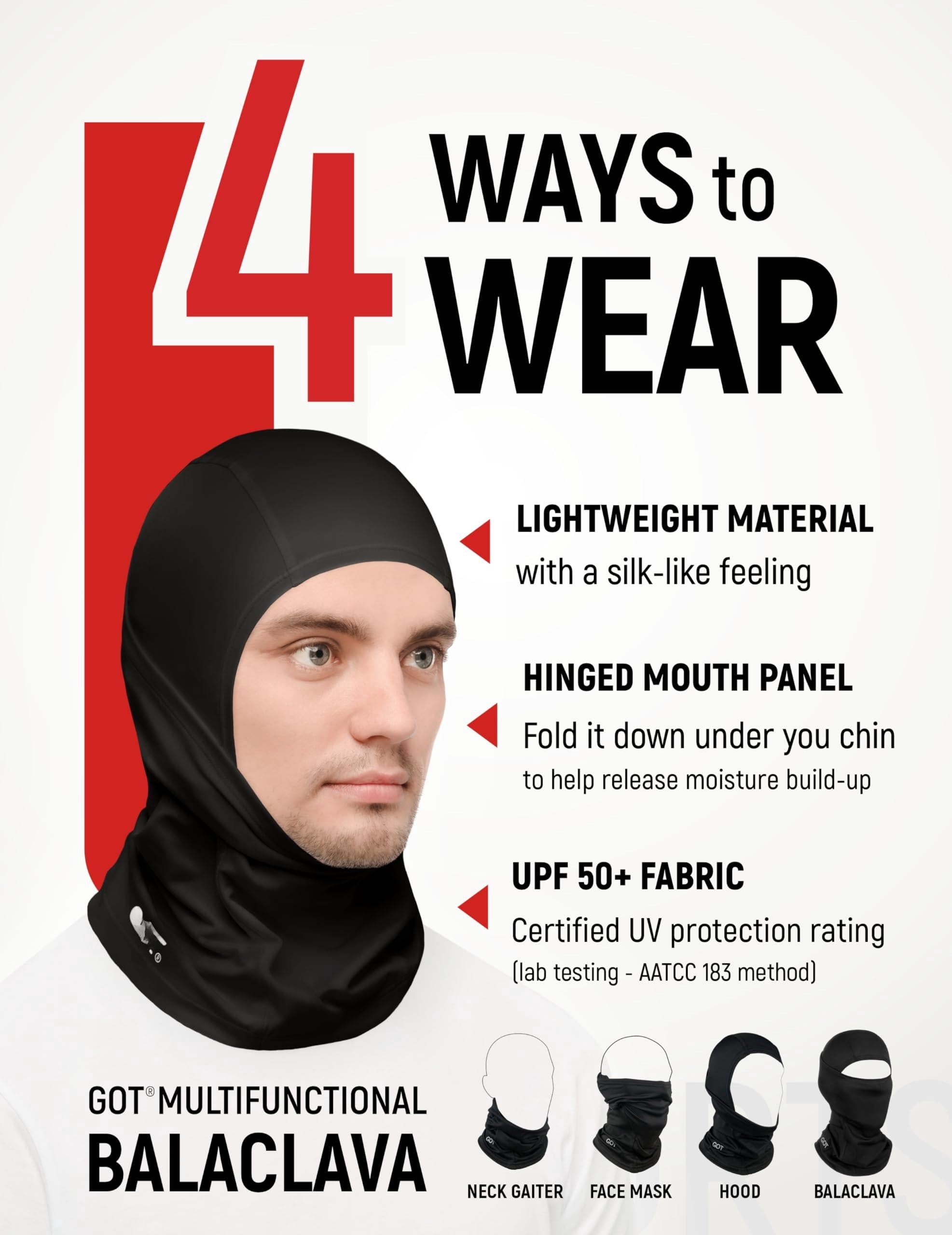 Upf 50+ Balaclava Ski Mask - Windproof For Cold Weather Men Women Snowboard  Sheisty