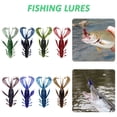 thumbnail image 4 of TFixol 4-Pack Realistic PVC Shrimp Lures, 10cm, 6th Color, Eco-Friendly Freshwater Fishing Baits, 4 of 6