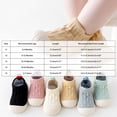 thumbnail image 7 of Ferjadq Baby Knit Upper Non‑Slip Soft Sole Sock Shoes Infant First Walking Walk Wear Socks Black,6-9 Months, 7 of 7