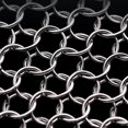 thumbnail image 2 of AMERTEER Cast Iron Cleaner Stainless Steel Chainmail Scrubber with Hanging Hole Tableware Cleaning Tool Kitchen Supply, 2 of 4