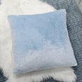 thumbnail image 3 of Home Soft Things Faux Fur Throw Pillow Cover 4 Piece Set-Blue Fog - 20" x 20, 3 of 9