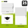 thumbnail image 6 of Graduation Cards 2026 – Thank You Card - Cute & Stylish Greeting, Appreciation, Celebratory Greeting Card | 4.25 x 5.5” When Folded (A2 Size) | 80lb Cover (216gsm) | 25 per Pack (Class of 2026), 6 of 6