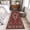 Red, variant on Runner Rug 2 x 6 Ft, Country Boho Washable Non-Slip Floor Mat for Kitchen Hallway/Entryway, Farmhouse Ethnic Abstract Nation Aesthetic Long Kitchen Runner Area Rugs for Living Room, Low-Profile