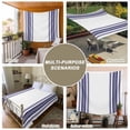 thumbnail image 6 of Navy Blue Striped Tapestry for Bedroom Wall Hanging Tapestry,Modern White Striped Abstract Art Aesthetics Ceiling Backdrop Tapestries Poster Blanket Wall Decor for Teens Room Living Room 55" x 73", 6 of 8