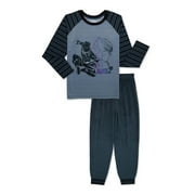 Black Panther Boys Long Sleeve Pajamas Set, 2-Piece, Sizes 4-12