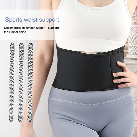 Tnobhg Sports Waist Support Adjustable Breathable Elastic Figure Slimming Fasten Tape Closure Massage Umbilical Hernia Belt Abdominal Binder Support Pain Discomfort Relief Navel Ventral