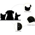 thumbnail image 3 of 1Set Animal Pattern Iron Mailbox Frame with Screws for Mailbox Decoration Accessories Black 15.5x30x0.15cm, 3 of 7