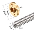 thumbnail image 3 of Varilla de tornillo de acero inoxidable de 200mm T8 paso 2mm 8mm con tuerca de cobre (rosca Acme) para eje Z de impresora 3D, 3 of 5