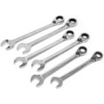 thumbnail image 5 of WEN 13-Piece Professional-Grade Reversible Ratcheting SAE Combination Wrench Set with Storage Rack, 5 of 7