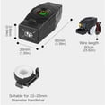 thumbnail image 4 of Cargador Motocicleta 28W QC3.0 Voltímetro LED Colorido Cubierta Impermeable USB Dual, 4 of 9