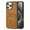 Brown, variant on Dteck Premium PU Leather Case with Card Holder for iPhone 13 Pro, Shockproof Drop Impact Protection Slim Hard Rugged Back Wallet Case, Black