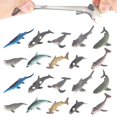 thumbnail image 1 of Juego de figuras de juguete ValeForToy Shark, paquete de 20 unidades, goma TPR, 1 of 7