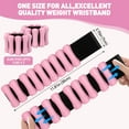 thumbnail image 3 of Cshidworld Pesas de Tobillo, Pulsera Ajustable de Muñeca de 2lbs para Mujer y Hombres – Juego de 2 Pesas de Muñeca (1 lb Pieza) / Bandas de Brazo con Peso para Gimnasio en Casa, Pilates, Yoga, Correr, 3 of 8