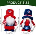 thumbnail image 3 of Zgyau Independence Day Table Ornament 4th Of July Decorations Veterans Day American Gnome Plush Memorial Day Gifts For Veterans Spring Gnomes Decorations For Home 4th Of July G, 3 of 9