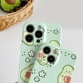thumbnail image 3 of Cartoon Cute Avocado Flower Hard  for iPhone Case (Green,iPhone 12), 3 of 6