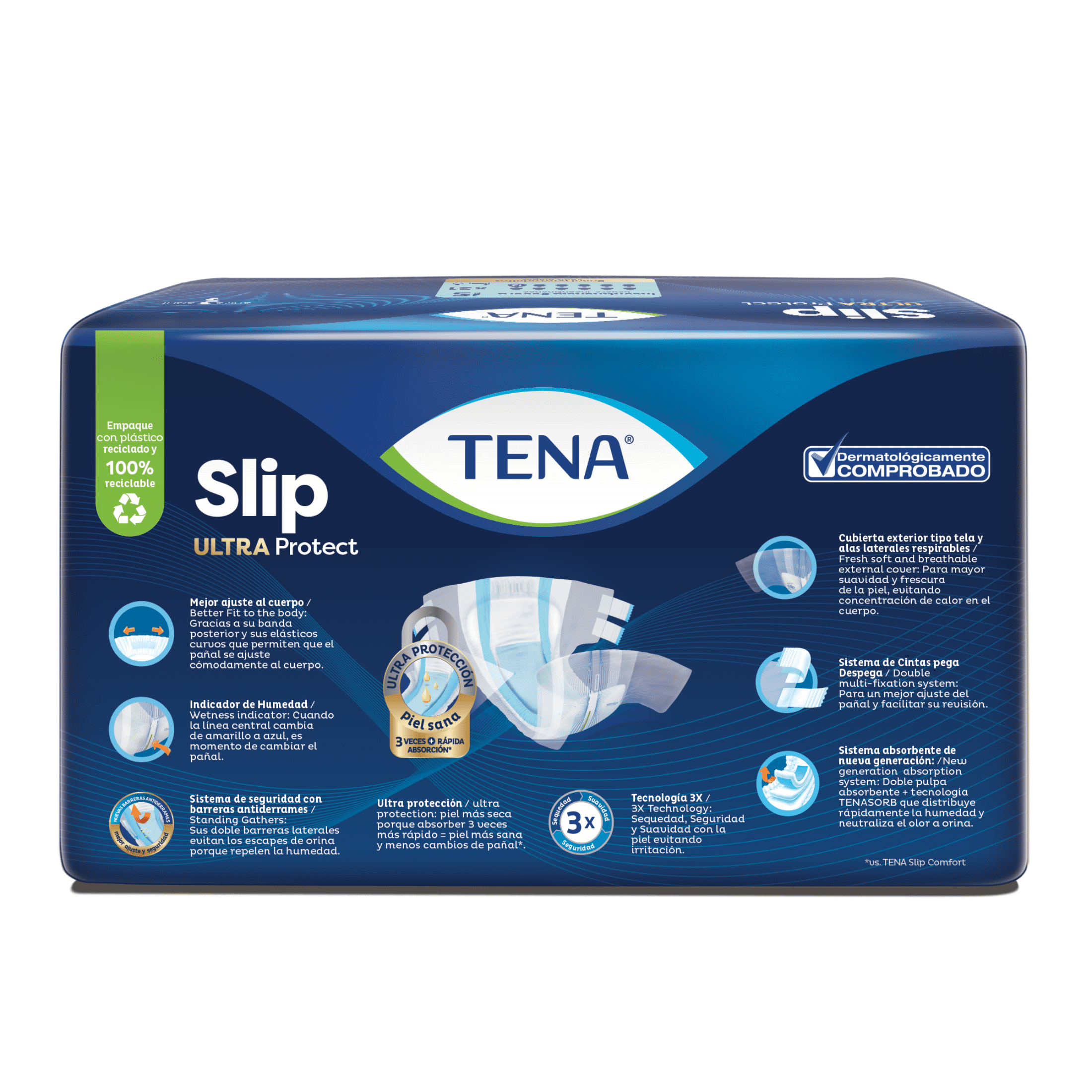 TENA Slip Ultra Unisex Adult Diaper Small 21 Count Heavy Incontinence