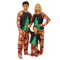 thumbnail image 1 of KOMOO Matching Christmas Pjs for Family Long Sleeve Tree Print Family Sleepwear Set Xmas Matching Pjs, 1 of 9