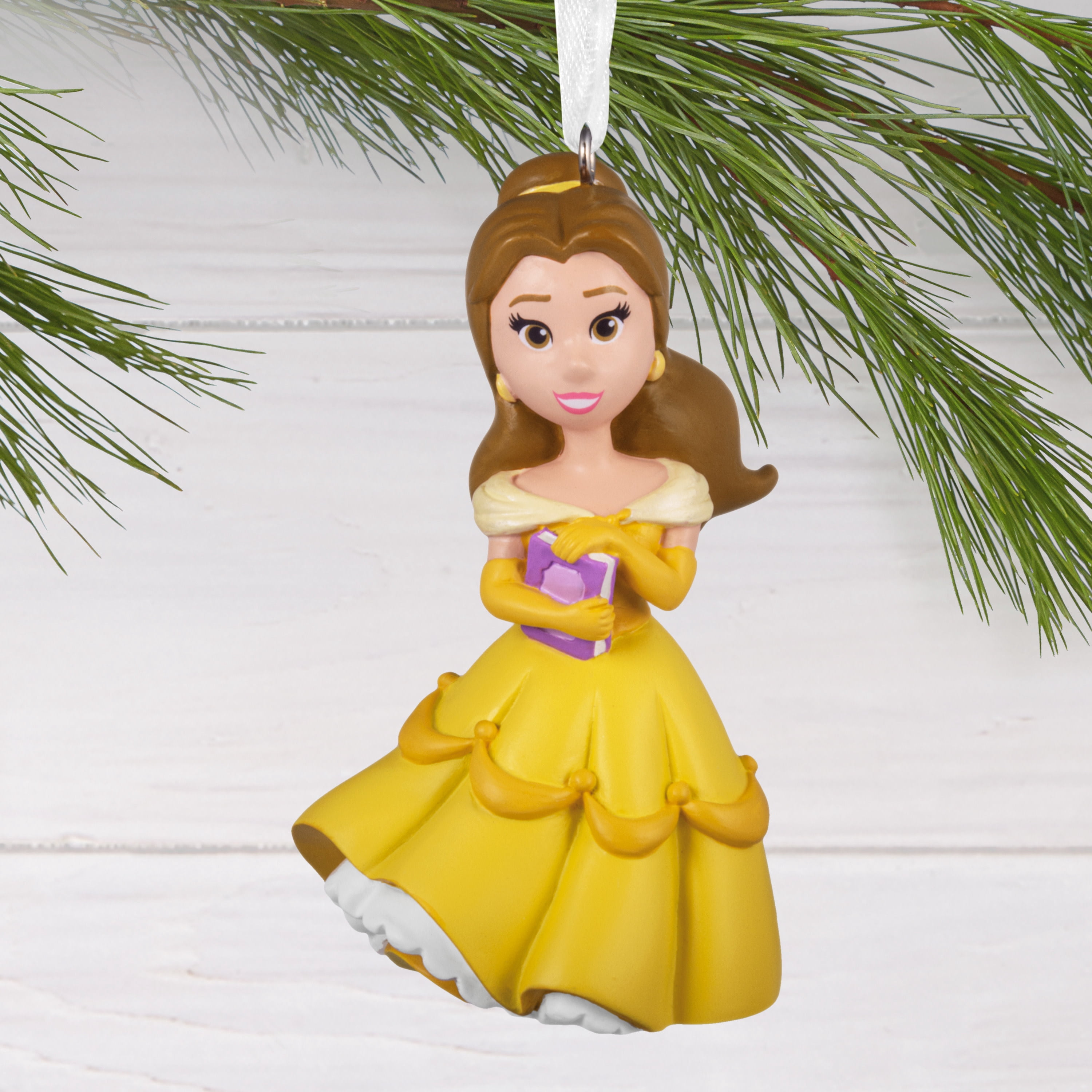 Hallmark Christmas Ornament (Disney Princess Belle Stylized), 1 Count