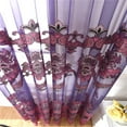thumbnail image 3 of Cortinas de tul con ojales, de tela quemada, 100 x 250 cm 深紫色, 3 of 8
