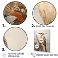 thumbnail image 3 of Designart "Elegant Songbirds Of Nature In Beige" Animals Bird Canvas Wall Art, 3 of 7