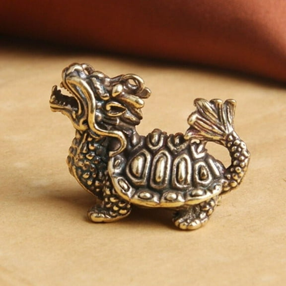 Brass Turtle Figurine Small Statue Animal Figurines Toys Table Decoration Gift