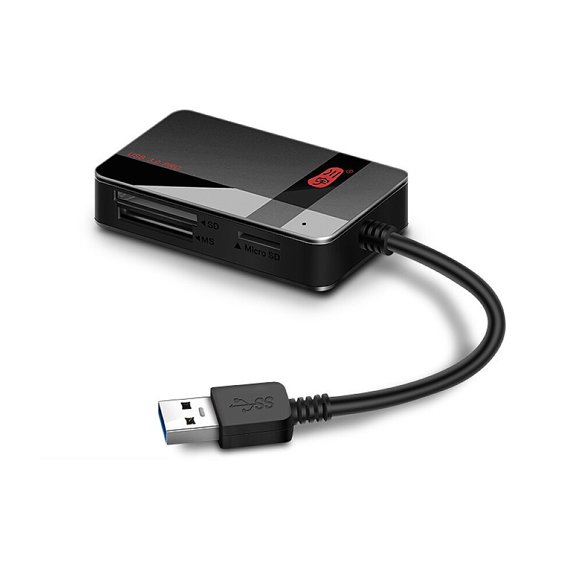 kawau Kawau USB 3.0 Multi-Card Reader - Compact Design, High-Speed Data Transfer, Compatible with SD/TF/CF/MS Cards, Plug & Play for Windows/Mac/Linux
