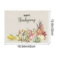thumbnail image 2 of Thanksgiving Heat Insulation Placemat With Double Sided Stitching Made From Durable Polyester For Festive Dining And Table Protection For Holiday Gatherings, 2 of 6
