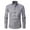 Gray_002, variant on Domuza Dress Shirts Men Long Sleeve Slim Fit Stretch Button Up Shirts Fashion Business Casual Solid Color Tops Dark Purple XXL