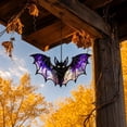 thumbnail image 7 of ShaoXinWan Halloween Acrylic Stained Glass Suncatcher, 5-Piece Spooky Window Hanging Ornament Set, Gothic Indoor Outdoor Home Party Decoration, 7 of 7