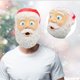 thumbnail image 1 of Xihbxyly Oferta Del Día Prime Liquidación de Hoy Máscara de Papá Noel para Espectáculo de Máscara Navideña, 1 of 7