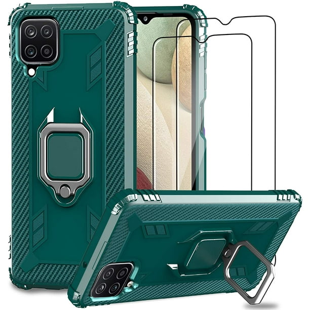 Coque pour Samsung Galaxy S20 FE 5G avec 2 protections d'écran en verre  trempé, support de béquille de qualité militaire. 