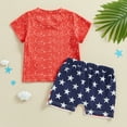 thumbnail image 4 of Okbabeha 4th Of July Baby Boy Clothes Infant Toddler American Flag Outfit USA Tops Tshirt Summer Shorts Clothing Set, 4 of 7