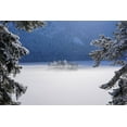thumbnail image 2 of Maier, Norbert 14x11 Black Ornate Wood Framed with Double Matting Museum Art Print Titled - Fog Over Frozen Lake, 2 of 4