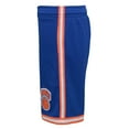 thumbnail image 4 of Youth Mitchell & Ness Blue New York Knicks Hardwood Classics Swingman Shorts, 4 of 4