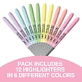 thumbnail image 3 of Set de iluminadores BIC Brite Liner Grip Pastel, paquete de 12 unidades, 3 of 7