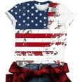 thumbnail image 4 of VerPetridure American Flag Shirts for Women 4th of July T Shirt Funny USA Print Crew Neck Tees Patriotic Casual Short Sleeve Tops, 4 of 5