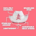 thumbnail image 4 of Bedwina White Cowgirl Hat - (Pack of 2) Adult Size Pink Star Cowboy Hats For Women With Sequin Trim Fringe, Adjustable Neck Drawstring For Costume Party, Play Dress-up, 4 of 8