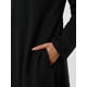 thumbnail image 5 of INSPIRE CHIC Bata de Noche con Cremallera para Mujeres, Bata Larga de Manga Larga con Capucha, Ropa de Casa con Bolsillos M Negro, 5 of 6
